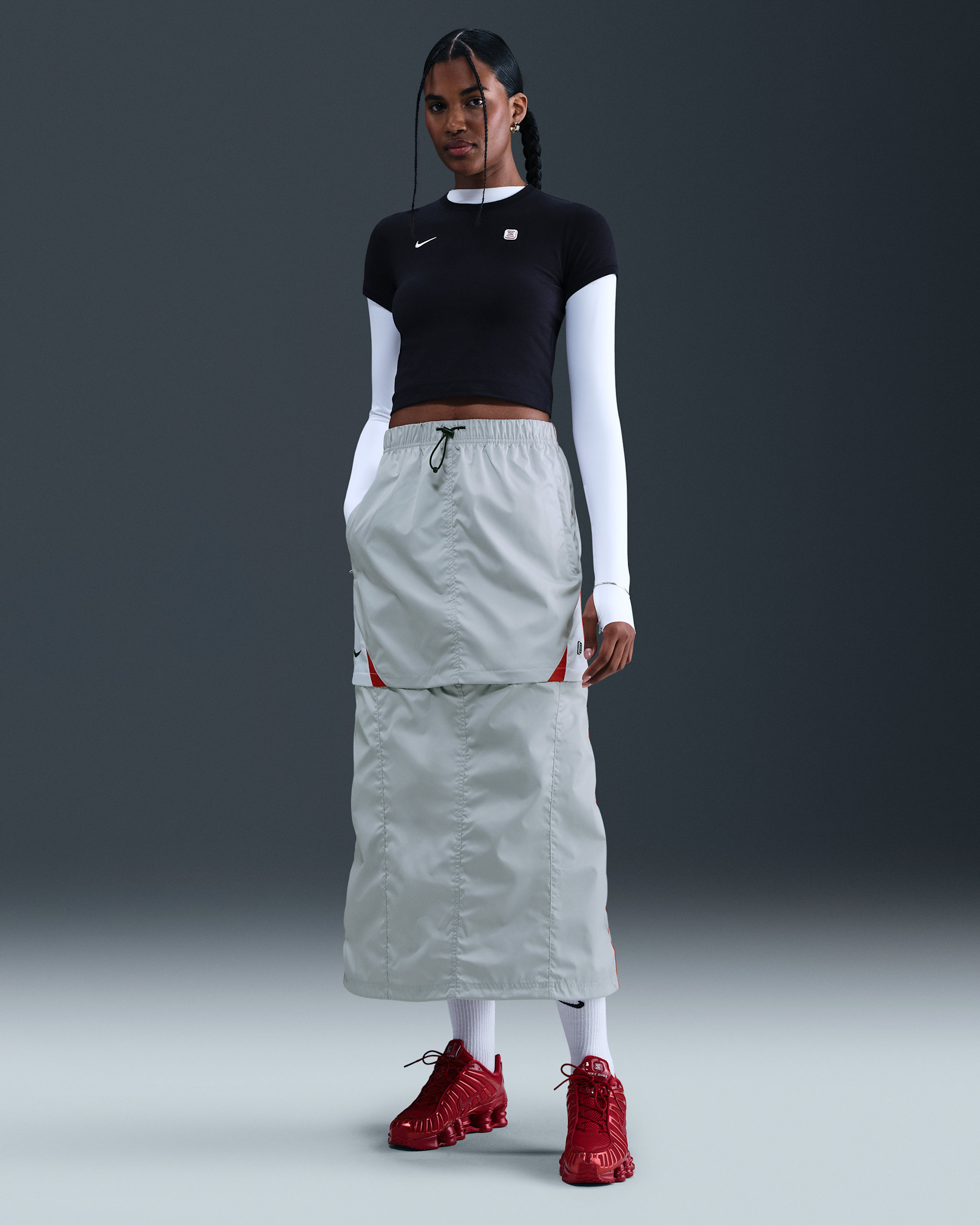 Nike Sportswear Shox Woman's Zip-Off Skirt. Nike LU